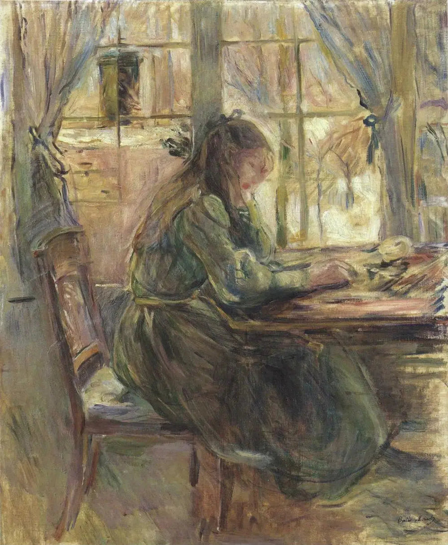 Julie vid bordet - Berthe Morisot