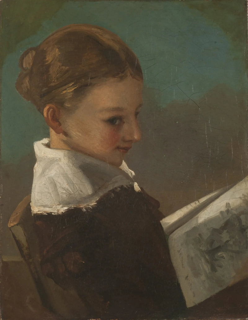 Juliette Courbet, tio år gammal - Gustave Courbet