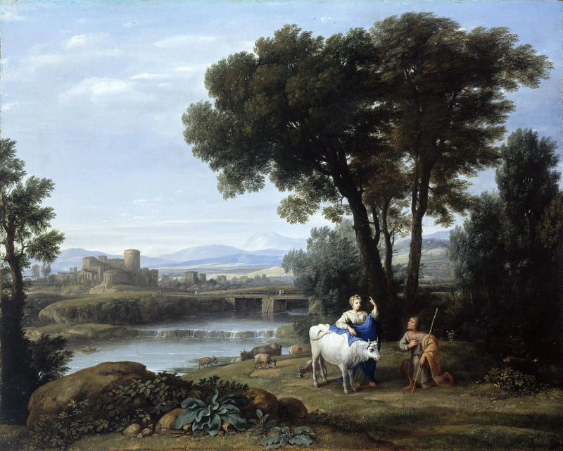 Junon anförtro Io till Argus vård - Claude Lorrain