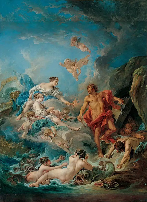 Junon som ber Éole att frigöra vindarna - François Boucher