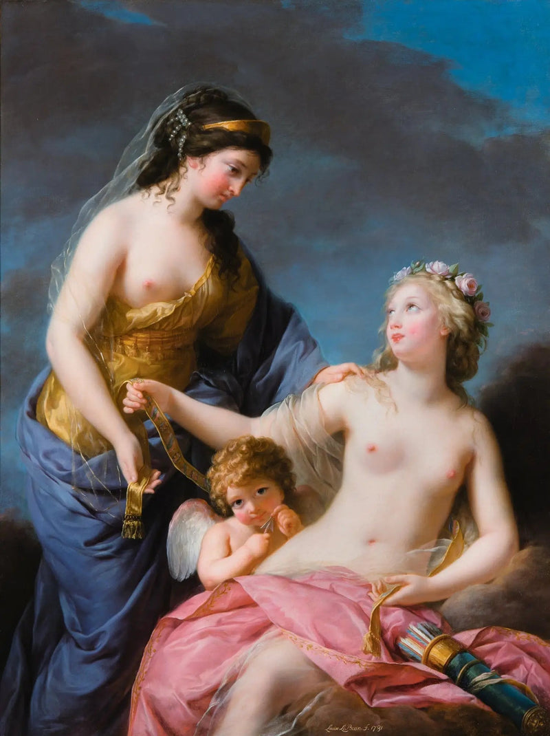 Junon som ber Venus att låna ut sin magiska bälte - Élisabeth Vigée Le Brun