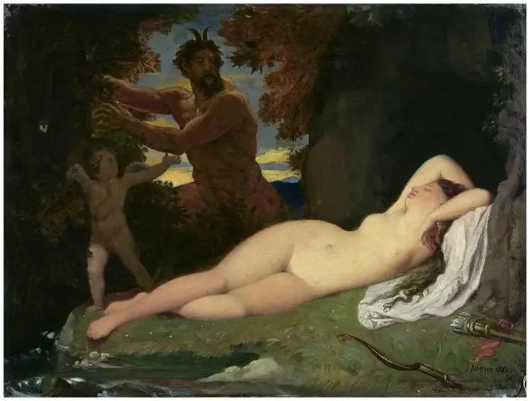 Jupiter och Antiope - Jean-Auguste-Dominique Ingres