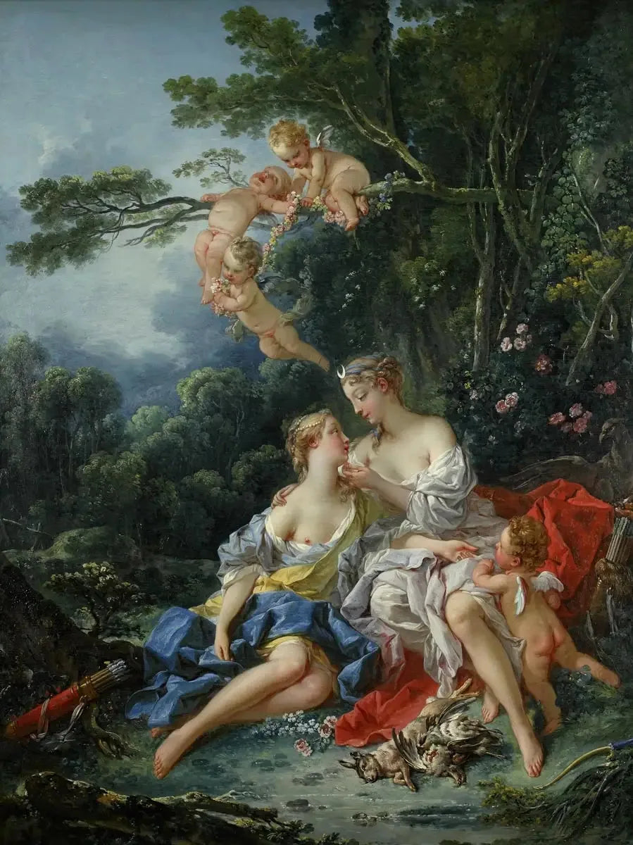 Jupiter och Callisto - François Boucher