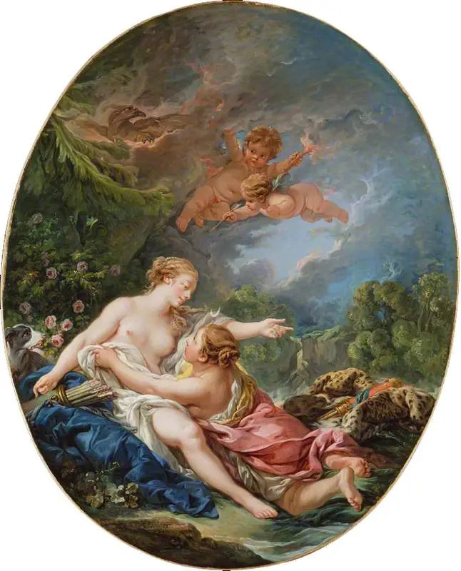 Jupiter och Callisto - François Boucher
