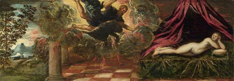 Jupiter och Semele - Jacopo Tintoretto