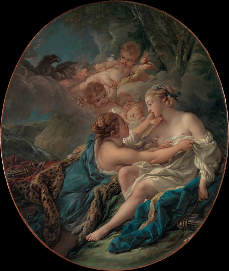 Jupiter, i Diane och Callistos skepnad - François Boucher