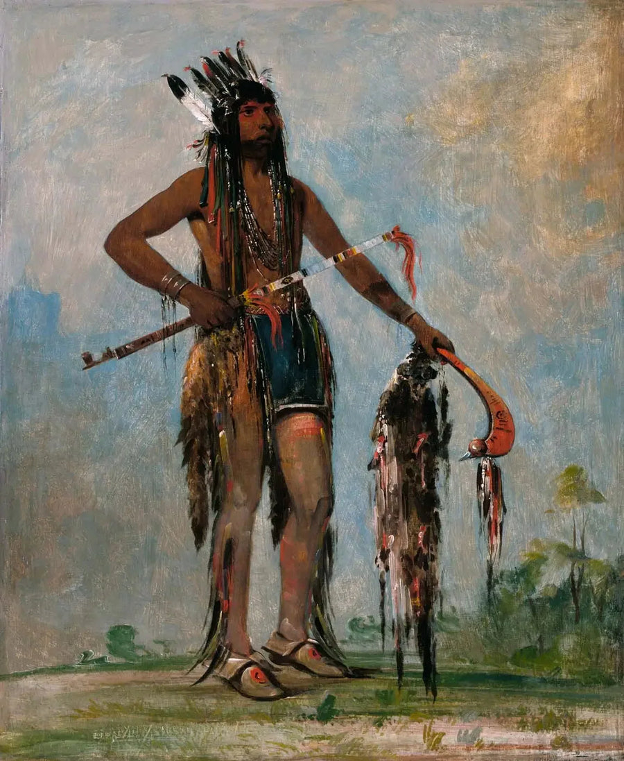 Ka-bés-hunk, Den som reser överallt, en krigare - George Catlin