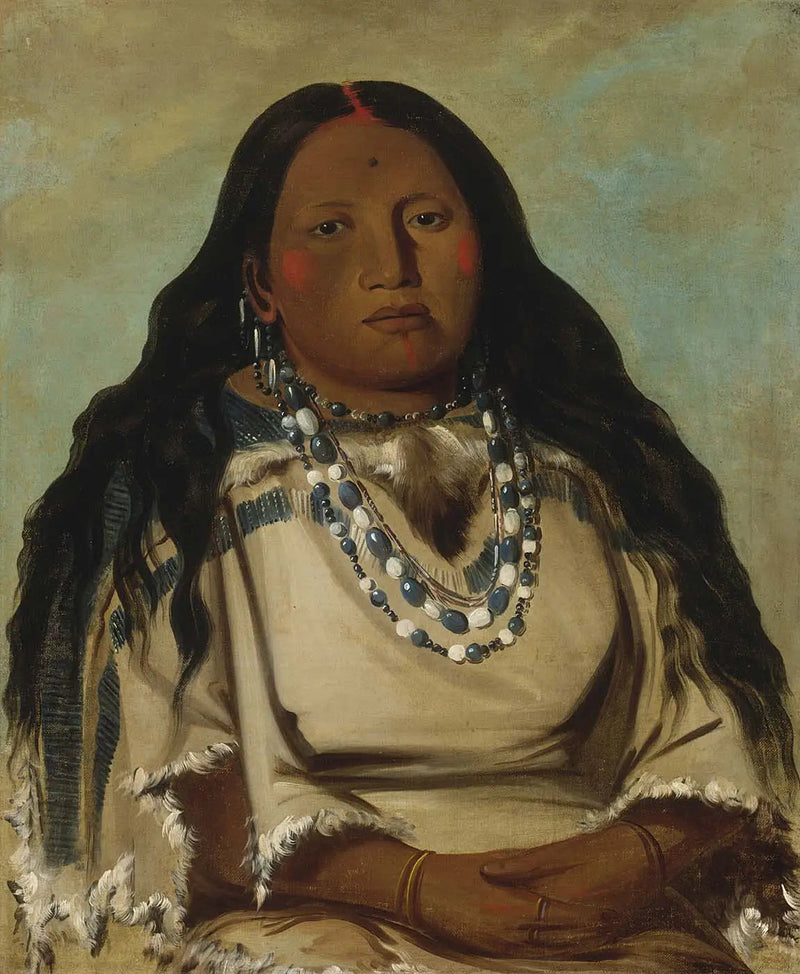 Kah-béck-a, tvilling, hustru till den blodiga handen - George Catlin