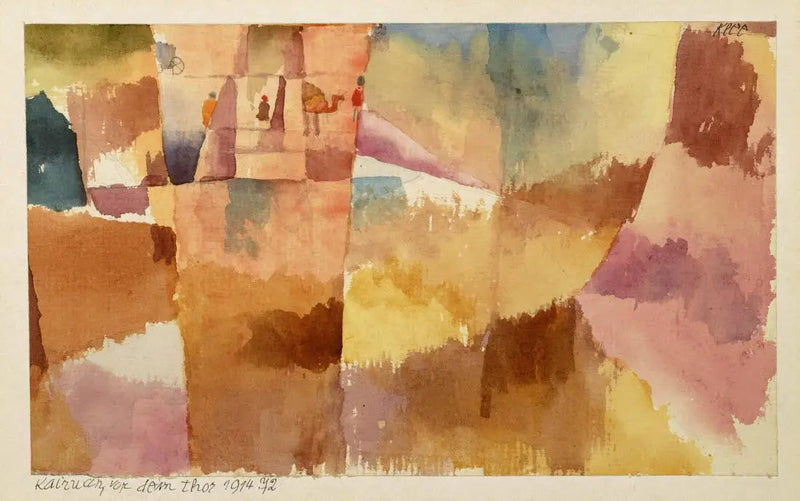 Kairouan, framför dörren - Paul Klee