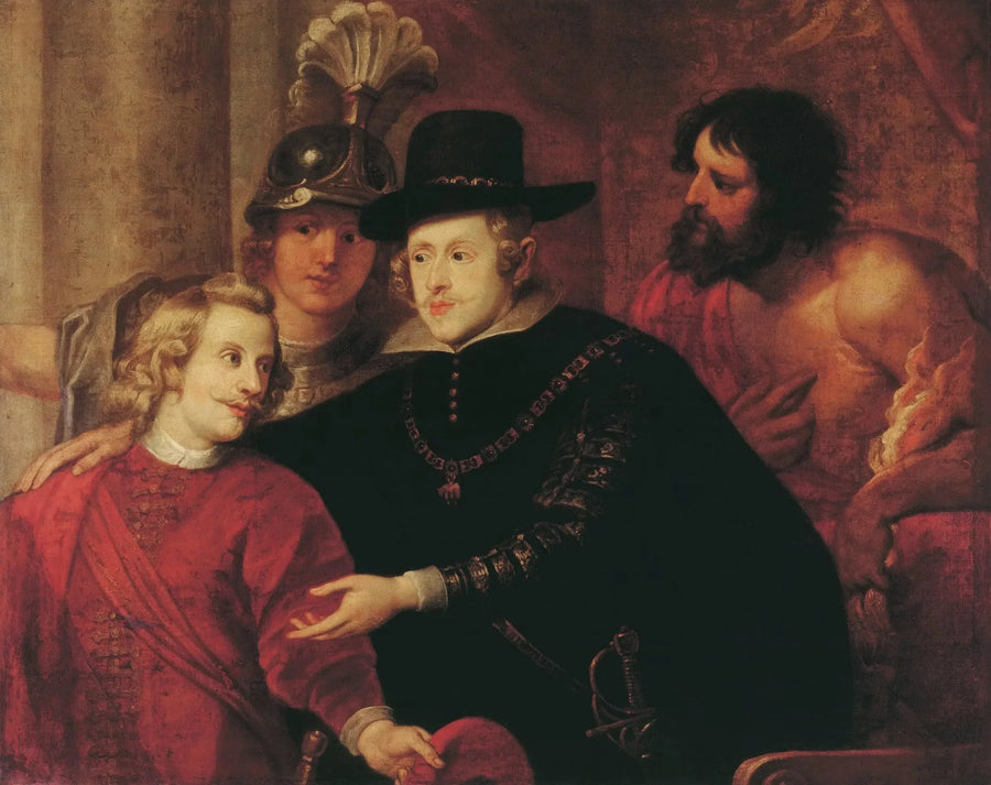 Kardinal Infant Ferdinand tar farväl av sin bror kung Filipp IV - Peter Paul Rubens