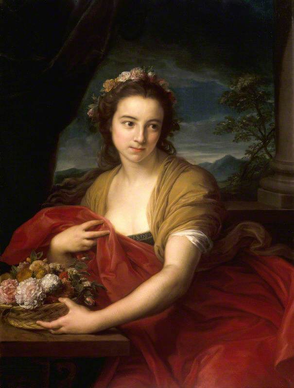 Katherine Durnford, senare Mme Utrick Fetherstonhaugh, i rollen som Flora - Pompeo Batoni