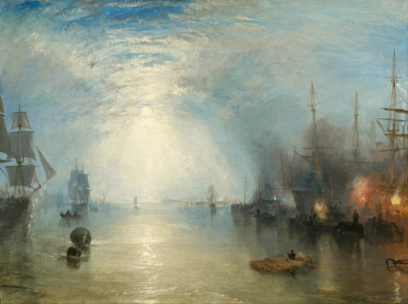 Keelmen som lastar kol i månljus - J. M. W. Turner
