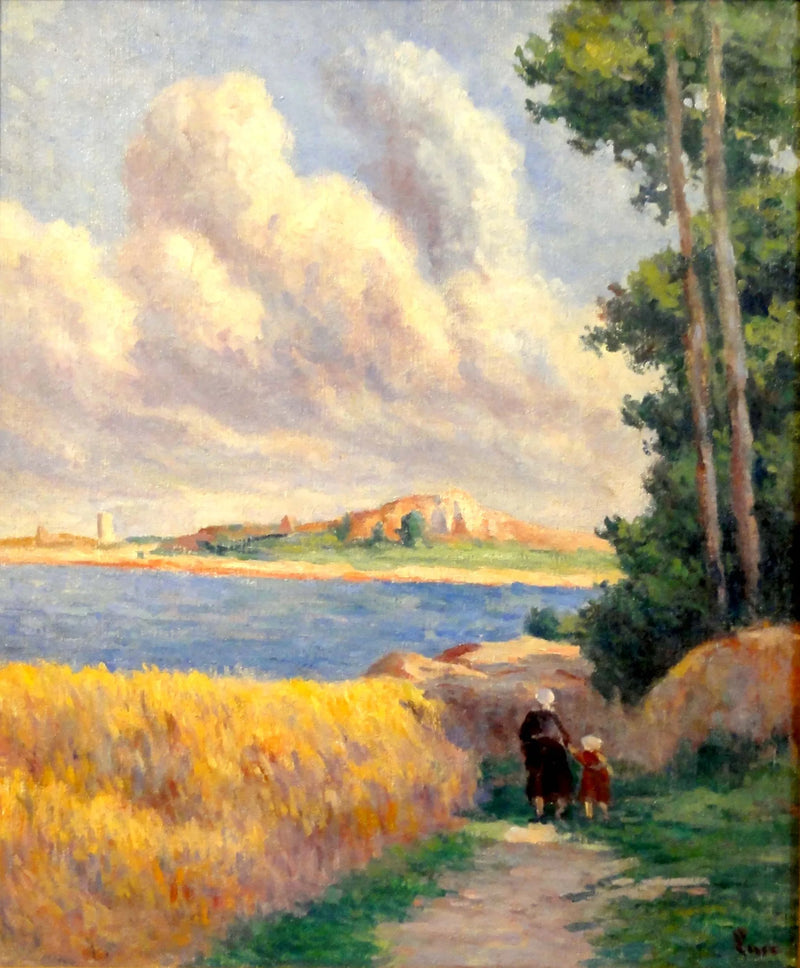 Kermouster, vägen - Maximilien Luce