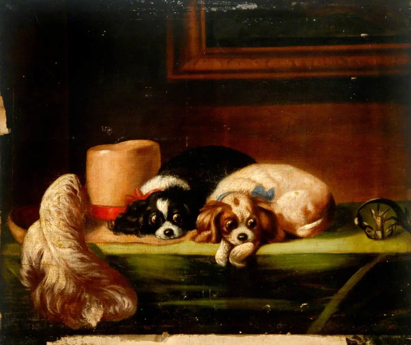 King Charles Spaniels (« Cavalriets husdjur ») - Edwin Henry Landseer