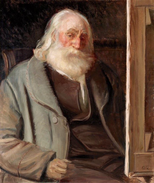 Kyhn i sin studio - Anna Ancher