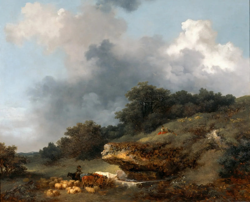 Fågelbadet - Jean-Honoré Fragonard