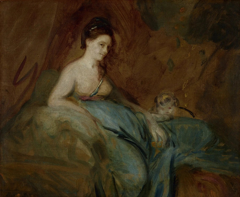 Skådespelerskan Kitty Fisher i rollen som Danae - Joshua Reynolds