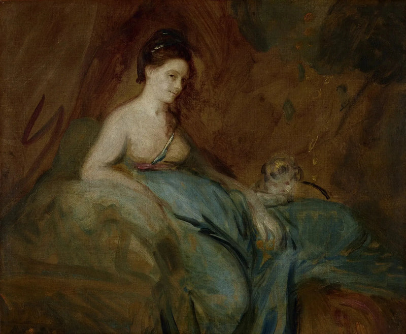 Skådespelerskan Kitty Fisher i rollen som Danae - Joshua Reynolds