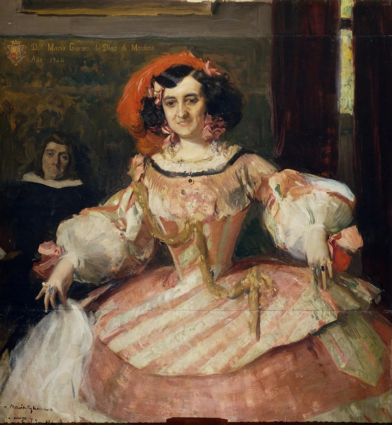 Skådespelerskan María Guerrero som « La dame boba » - Joaquín Sorolla
