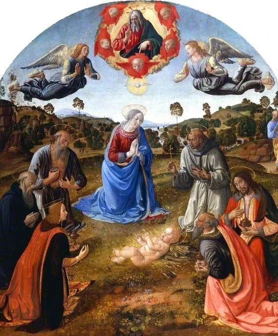 Barnets tillbedjan - Cosimo Rosselli