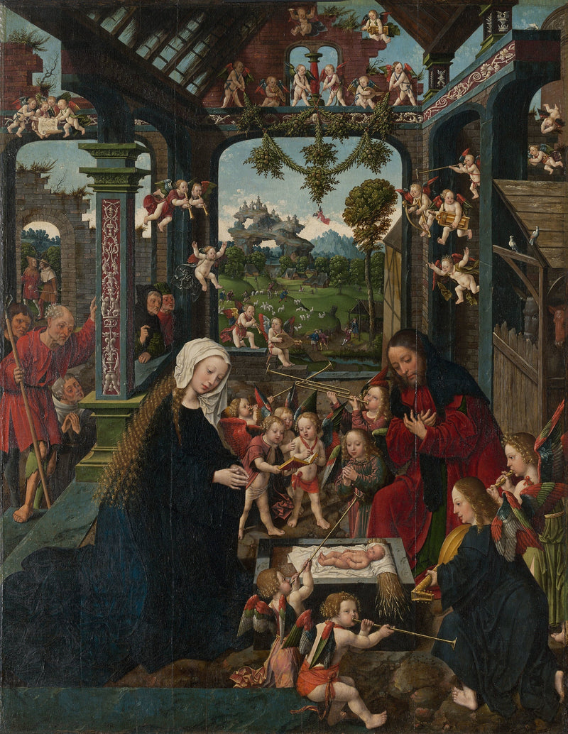 Barnets tillbedjan - Jacob Cornelisz van Oostsanen