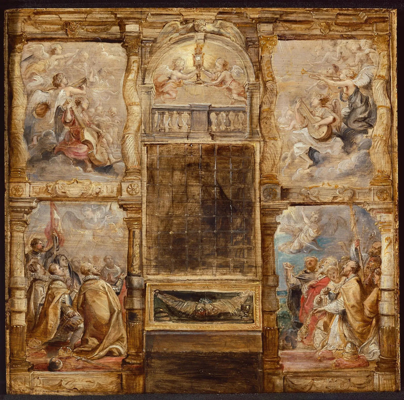Adorationen av eukaristien - Peter Paul Rubens