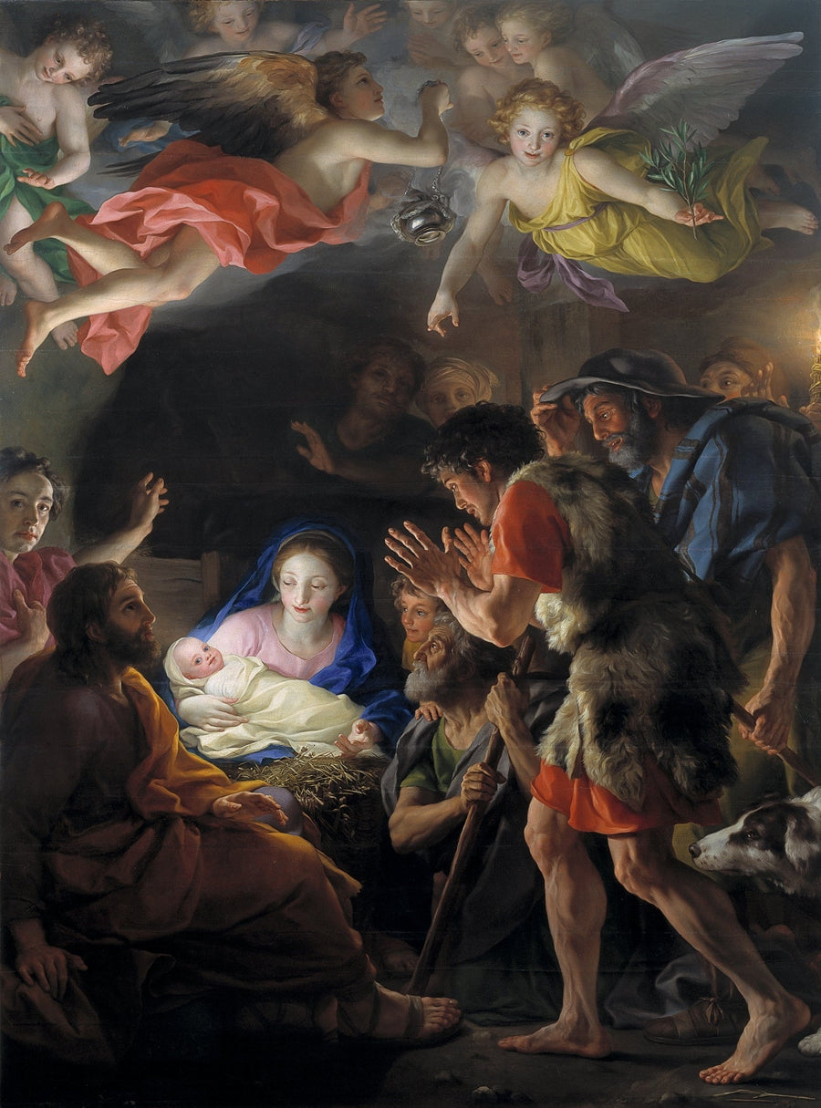 Adorationen av herdarna - Anton Raphael Mengs