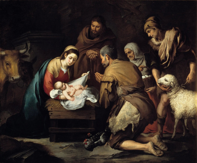  Herdarnas tillbedjan - Bartolomé Esteban Murillo