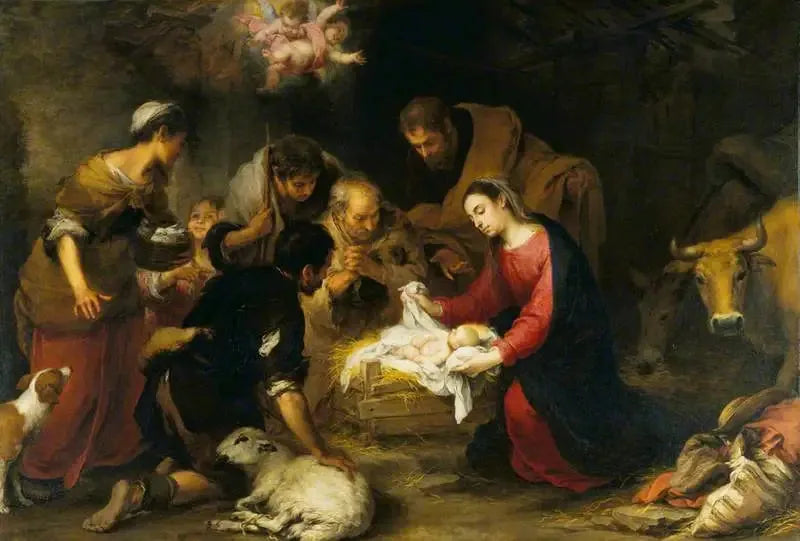  Herdarnas tillbedjan - Bartolomé Esteban Murillo