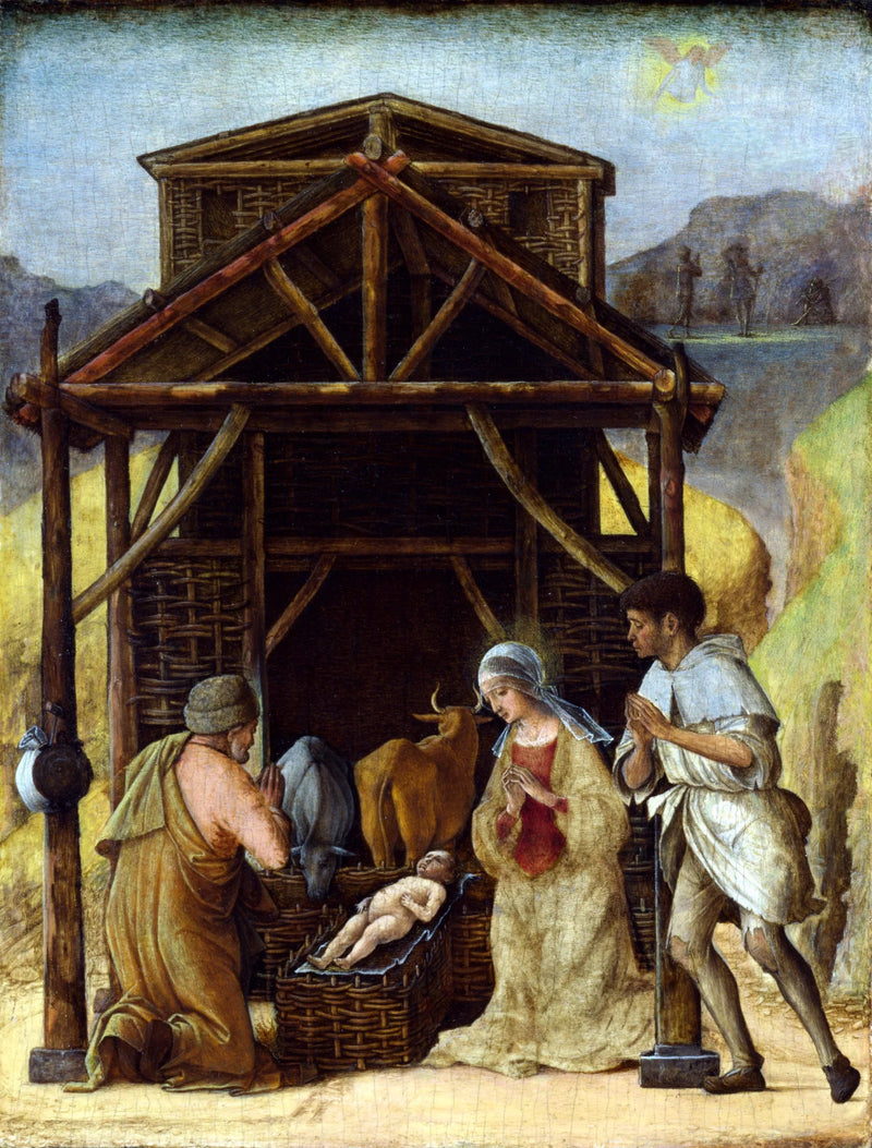 Adorationen av herdarna - Ercole de’ Roberti
