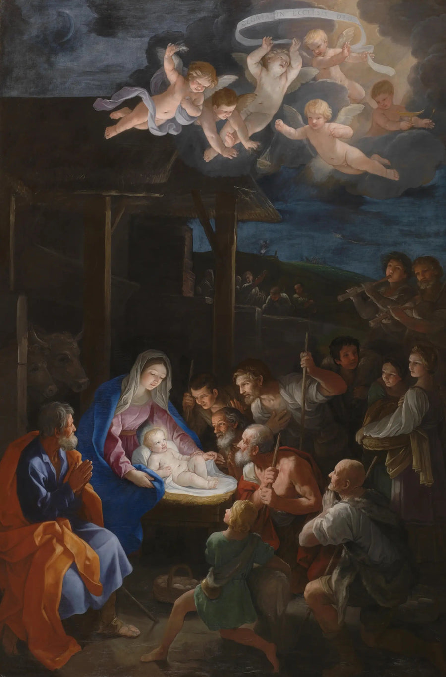 Adorationen av herdarna - Guido Reni