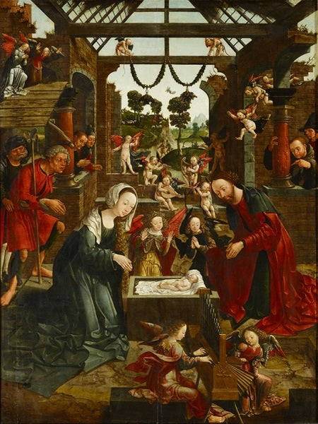 Adoration des bergers - Jacob Cornelisz van Oostsanen
