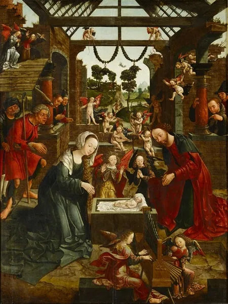 Adoration des bergers - Jacob Cornelisz van Oostsanen