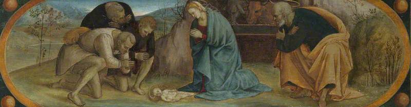 Adorationen av herdarna - Luca Signorelli