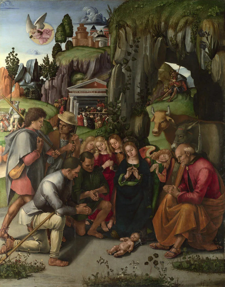 Adorationen av herdarna - Luca Signorelli