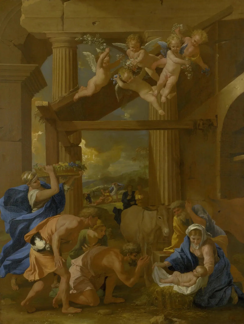 Betagelsen av herdarna - Nicolas Poussin
