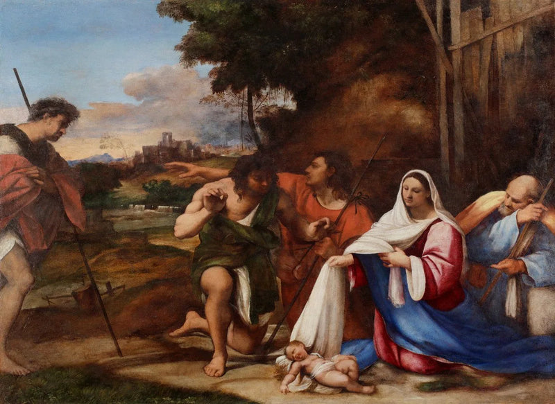 Adorationen av herdarna - Sebastiano del Piombo