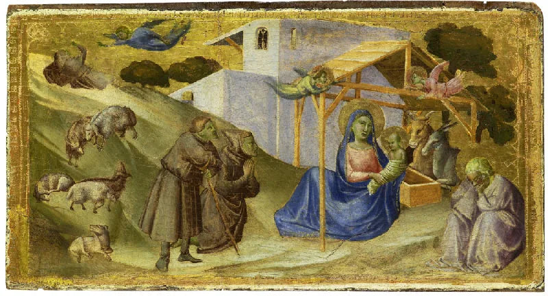 Adorationen av herdarna - Taddeo Gaddi