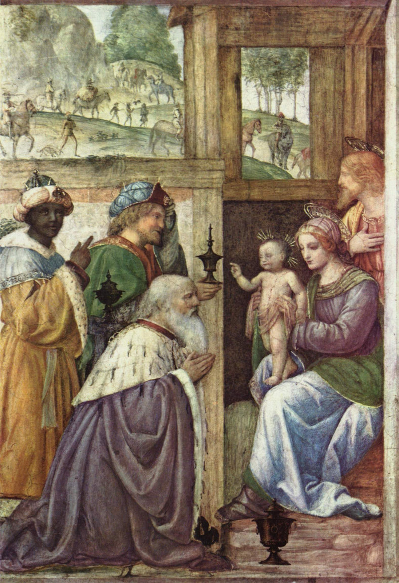 De vise männens tillbedjan - Bernardino Luini