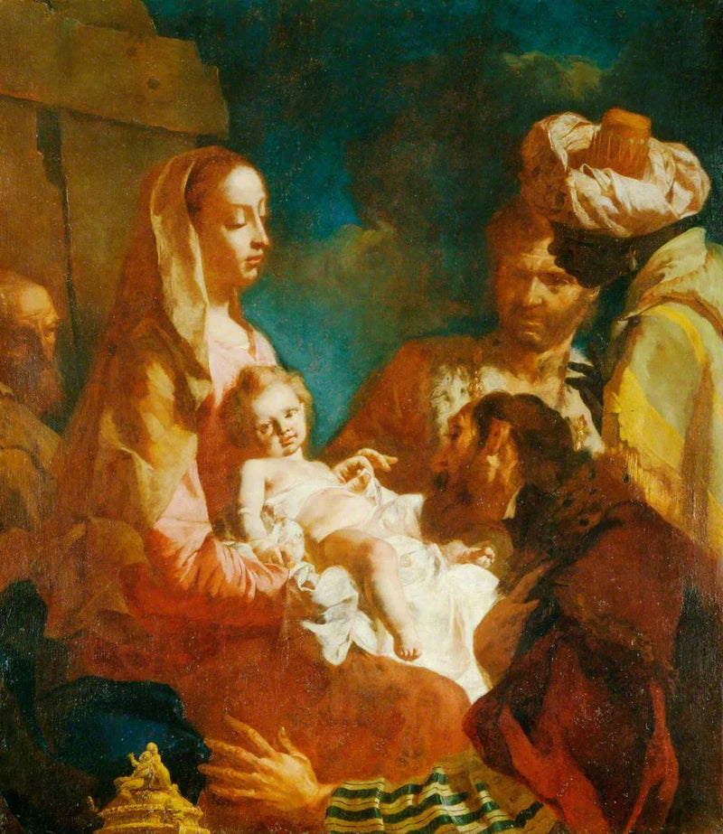De vise männens tillbedjan - Giovanni Battista Piazzetta