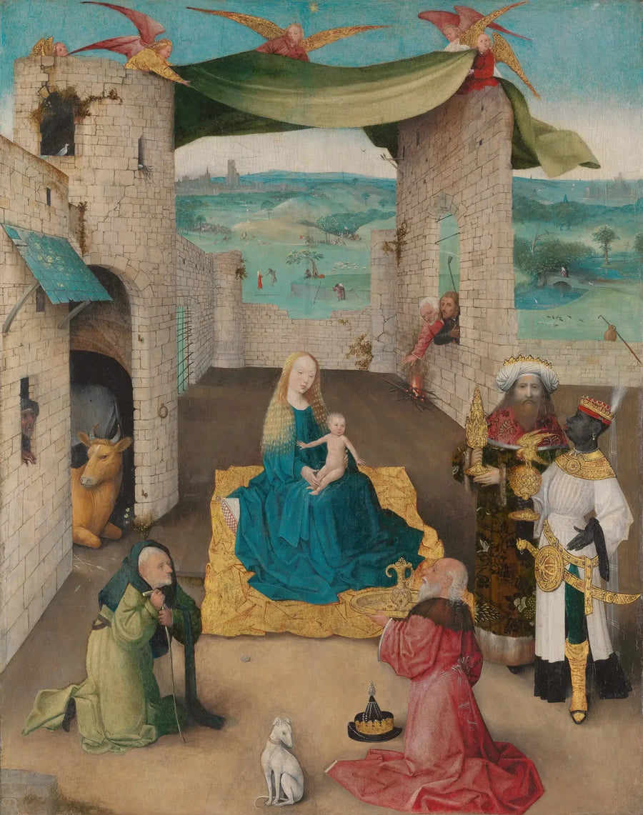 De tre vise männens tillbedjan - Hieronymus Bosch