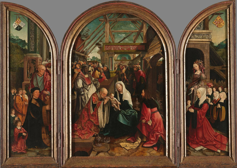 De vise mäns tillbedjan - Jacob Cornelisz van Oostsanen