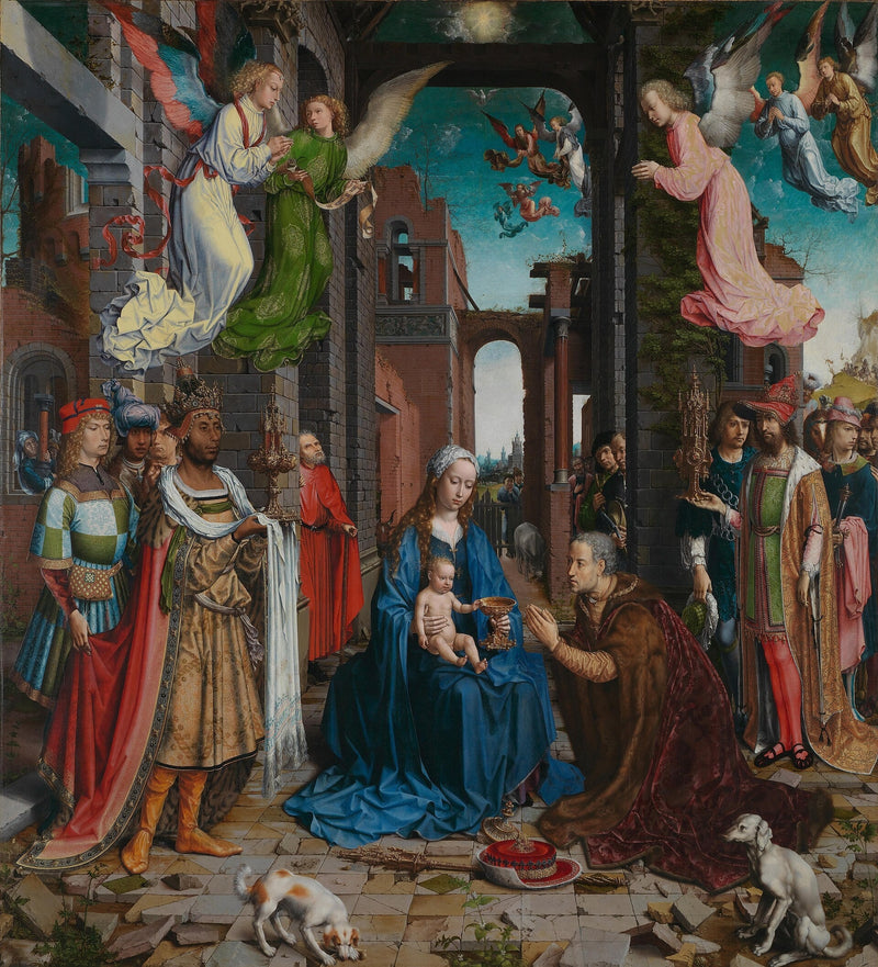 De vise männens tillbedjan - Jan Gossaert