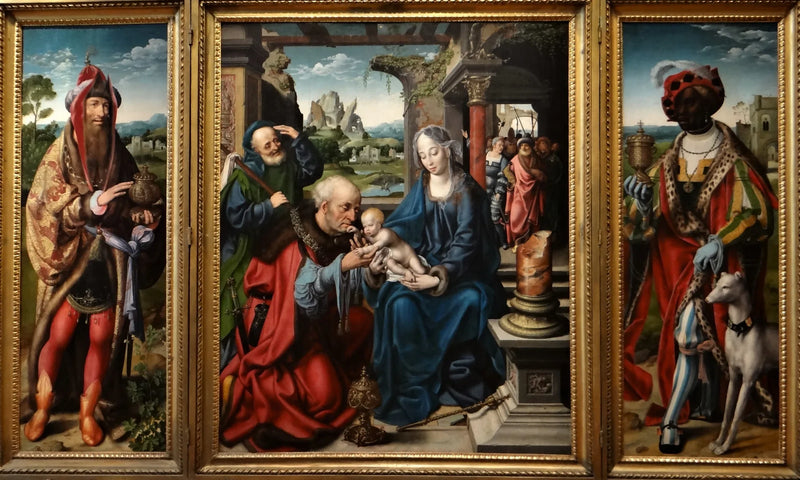 De vise männens tillbedjan - Joos van Cleve
