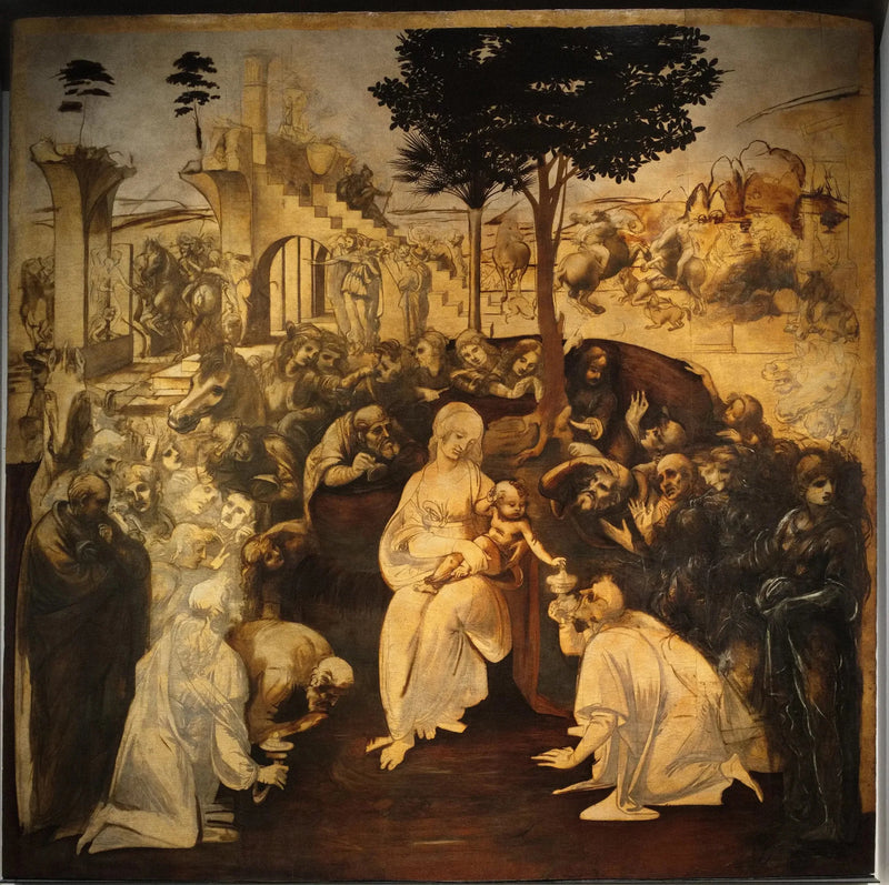 De tre vise männens tillbedjan - Leonardo da Vinci