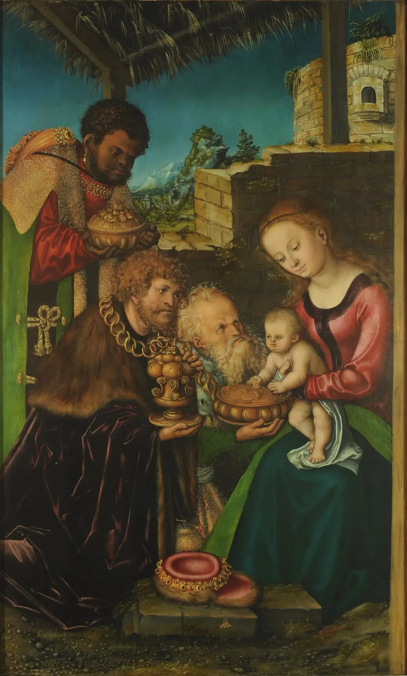 Trogenhet av de vise männen - Lucas Cranach den äldre