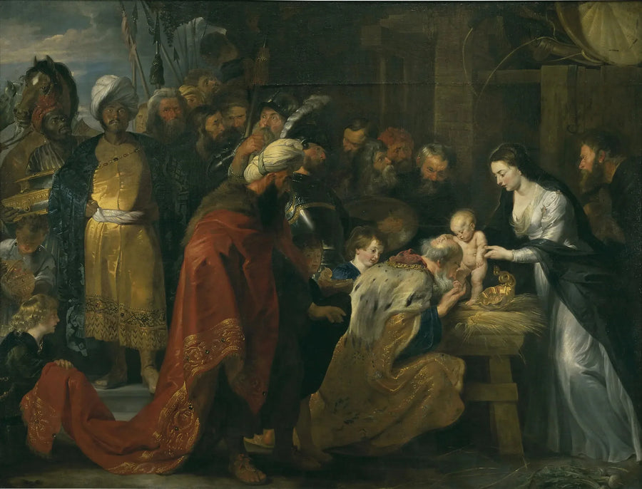 De tre vise männens tillbedjan - Peter Paul Rubens
