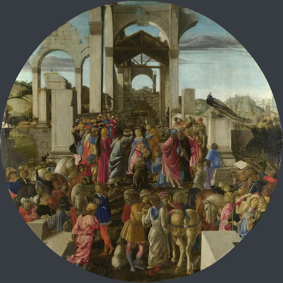 De tre vise männens tillbedjan - Sandro Botticelli