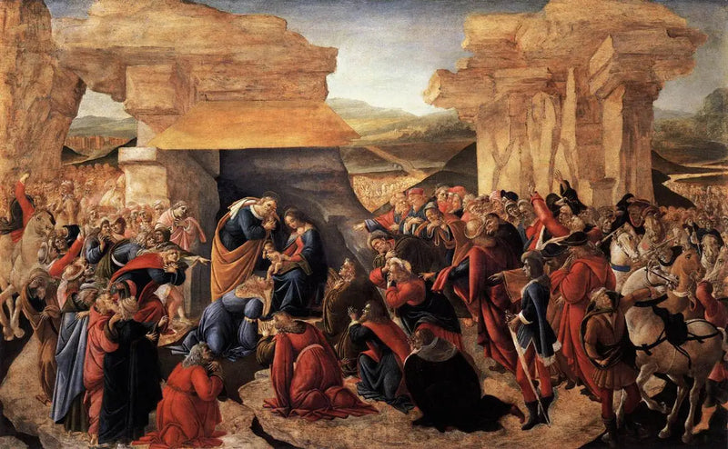 De tre vise männens tillbedjan - Sandro Botticelli