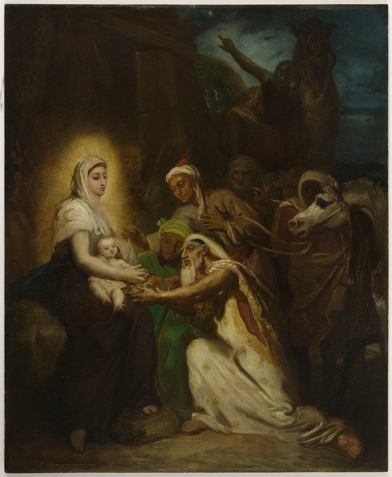 De vise männens tillbedjan - Théodore Chassériau